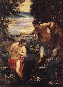 TINTORETTO, Jacopo Baptism of Christ  sd china oil painting reproduction